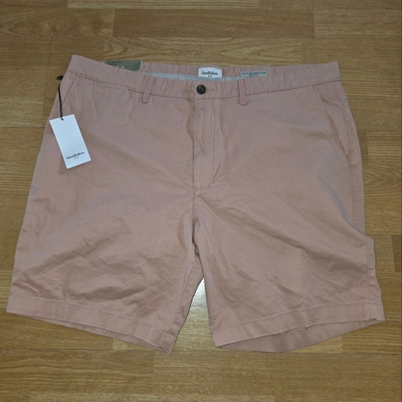 Goodfellow & Co Other - Goodfellow & Co Flat Front The Every Wear Shorts Coral Pink Size 42 NWT D-2846